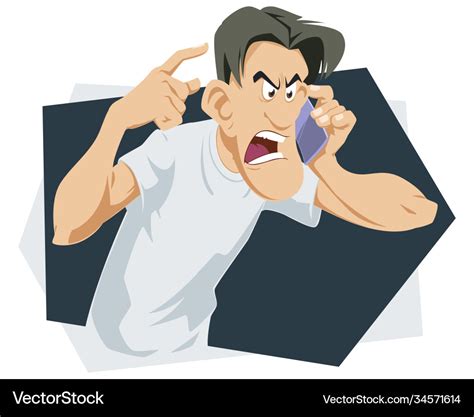 Angry Man Yelling Cartoon