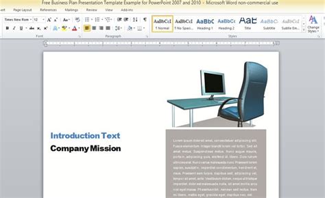 Business Report Template For Microsoft Word