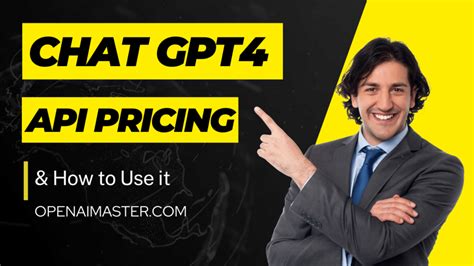 Chat GPT4 API Pricing & How to Use it - Open AI Master