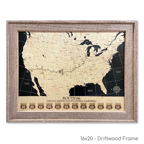 Route 66 Map USA Travel Map Road Trip Map Wood Travel Map - Etsy Australia