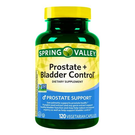 Spring Valley Prostate + Bladder Control Dietary Supplement, 120 Vegetarian Capsules - Walmart ...