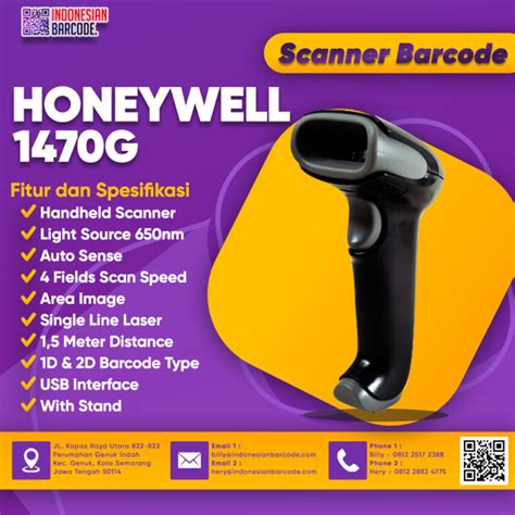 Honeywell 1470G Scanner Barcode 2D Indonesian Barcode