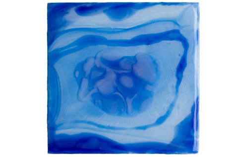 blue mini painting: Azurite Blue II a fluid