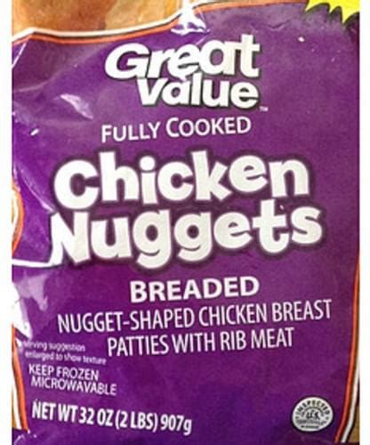 Great Value Chicken Nuggets - 75 g, Nutrition Information | Innit