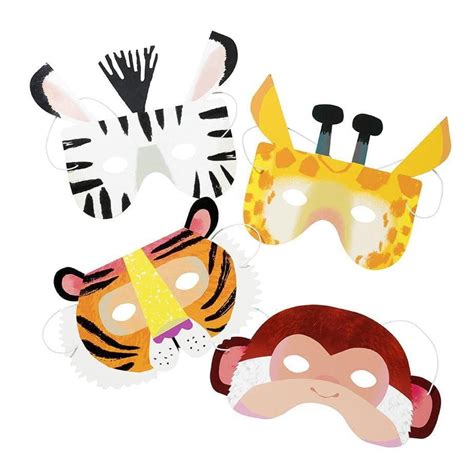 Party Animals Masks 8ct | The Party Darling