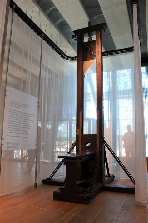 The last guillotine of France nicknamed "The Widow". It was used for the execution of Hamida ...