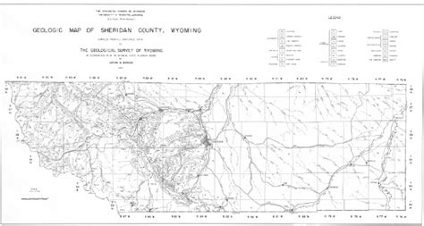 Geologic Map of Sheridan County, Wyoming (1937) - WSGS Product Sales ...