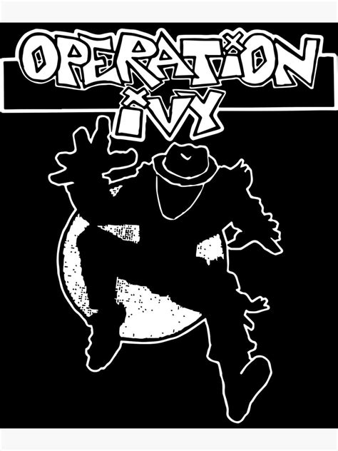 "operation ivy logo ska man guy official merch game" Poster for Sale by DexterWilM | Redbubble