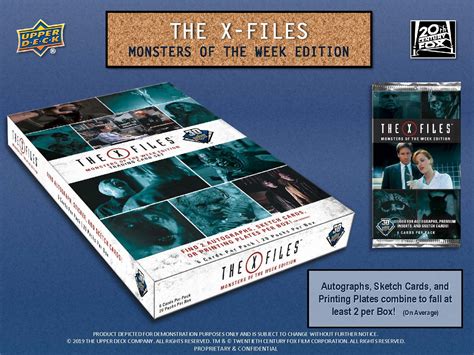 2019 Upper Deck The X-Files Monsters of the Week Edition Trading Cards