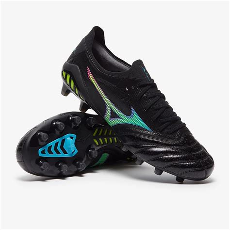 Mizuno Morelia Neo 3 ß Made In Japan FG - Black / Blue Atoll | Football ...