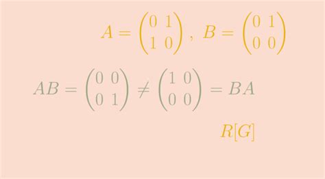 Non commutative rings | Math Counterexamples