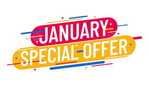 January Special Offer Wide Banner, January, Sale, Special PNG and ...