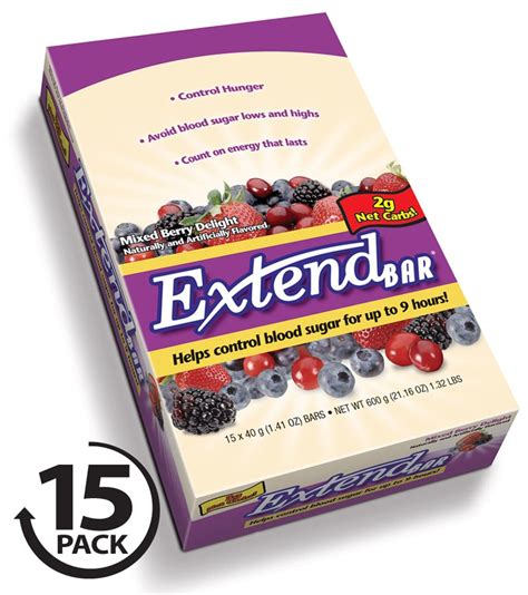 Extend Bar Mixed Berry Delight Extend Nutrition Anytime Bar | Blackwood ...