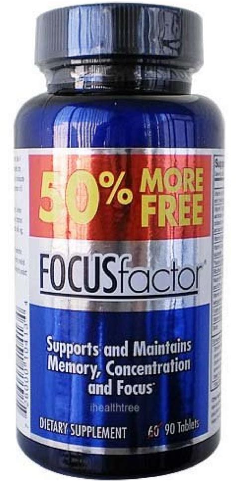 Factor Nutrition Focus Factor Memory Supplement 90 Each - Walmart.com