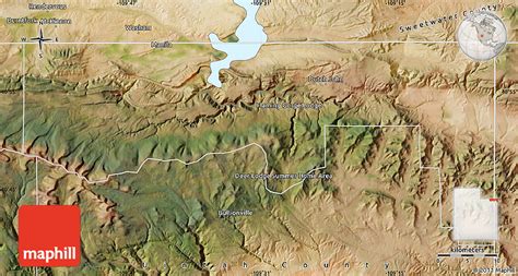 Satellite Map of Daggett County