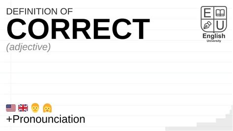 CORRECT meaning, definition & pronunciation | What is CORRECT? | How to ...