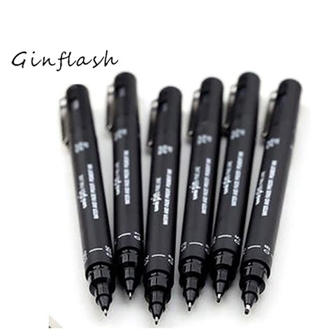 Ginflash 0.05~0.8cm Pen Drawing Fiber Needles Fine Liner Pen Sketch ...