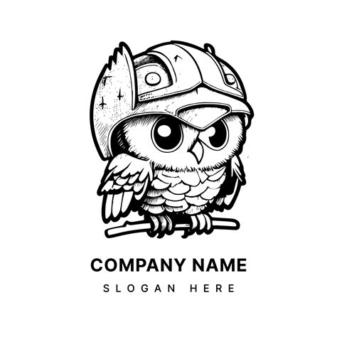 anime kawaii owl logo is also super cute The owl's big eyes and fluffy ...