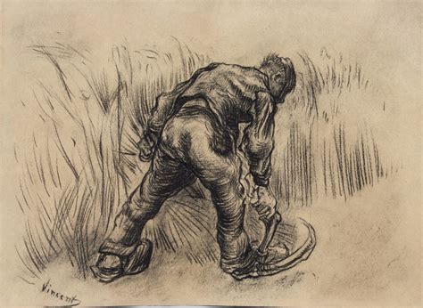 Vincent Van Gogh 1853-1890 Dutch Charcoal Sketch