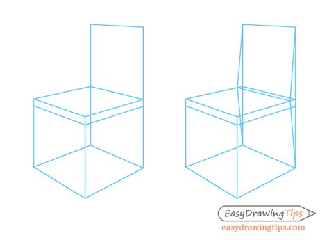 How to Draw a Chair in Perspective Step by Step - EasyDrawingTips