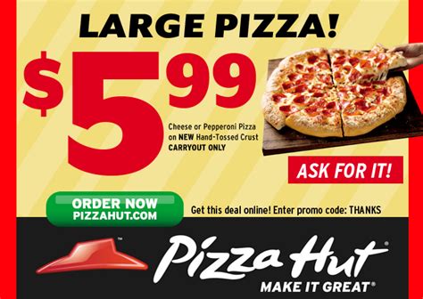 Free Printable Coupons: Pizza Hut Coupons