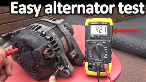 How to Test an Alternator ( Testing the Voltage Regulator, Diode rectifier and Stator) - YouTube