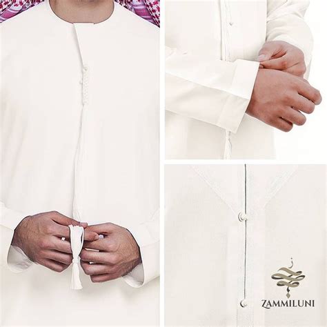 Minimal Beige Kandura with Pleated Details - Arabic Tradition