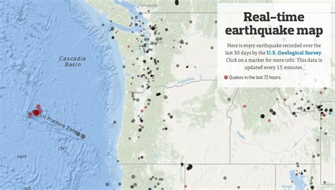 Real Time Earthquake Map – Map Of The Usa With State Names