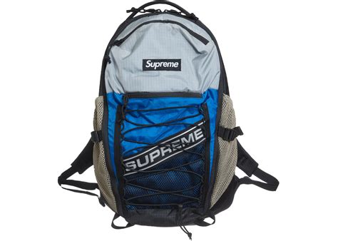 Supreme Logo Backpack Blue - FW23 - US