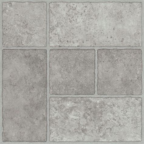 TrafficMASTER Bodden Bay 12 in. x 12 in. Grey Peel and Stick Vinyl Tile (30 sq. ft. / case ...