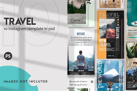 10 Travel Instagram Stories Set Graphic by Sergey360 · Creative Fabrica