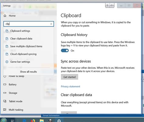 Settings > System > Clipboard not appearing - Windows 10 Forums