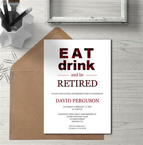 Retirement Party Invitation Template