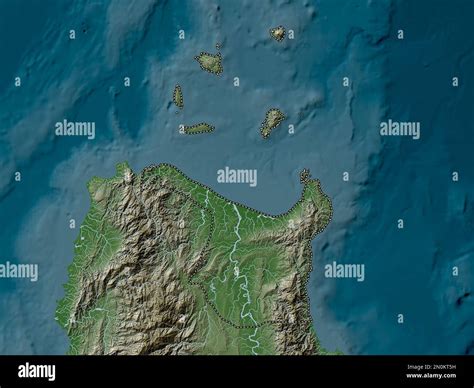 Cagayan, province of Philippines. Elevation map colored in wiki style ...