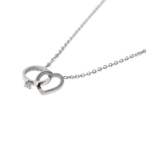 Stainless Steel Promise Necklace