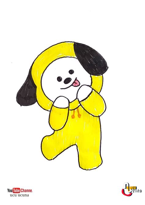 HOW TO DRAW CHIMMY BT21 | BTS | STEP BY STEP | EASY | Easy drawings ...