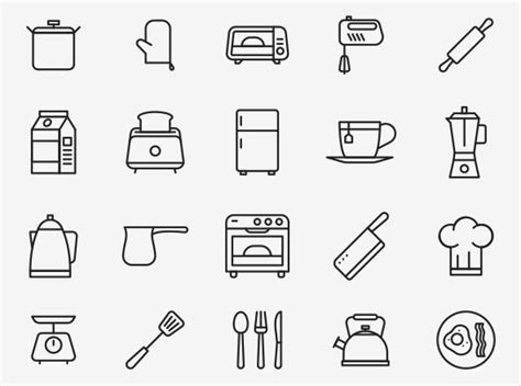 20 Kitchen Vector Icons