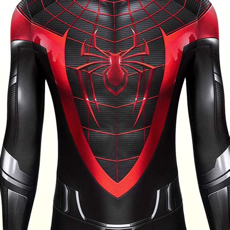 Spider-man Miles Morales PS5 Costume Cosplay Suit Ver 1 | Etsy