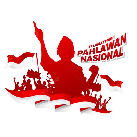 National Heroes Day Vector Hd Images, Indonesian Pahlawan National Heroes Day Illustration ...