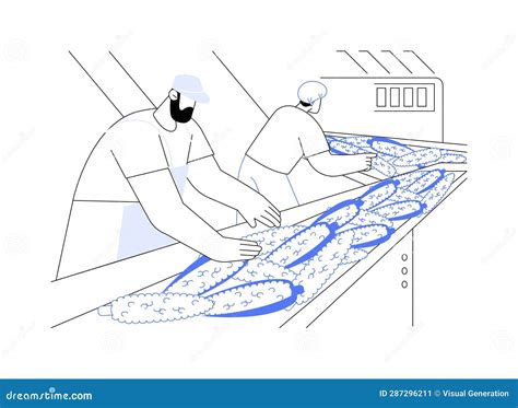 Primary Food Processing Abstract Concept Vector Illustration. Stock ...