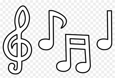 Music Notes Symbols Clip Art - Music Notes Coloring Pages - Free Transparent PNG Clipart Images ...