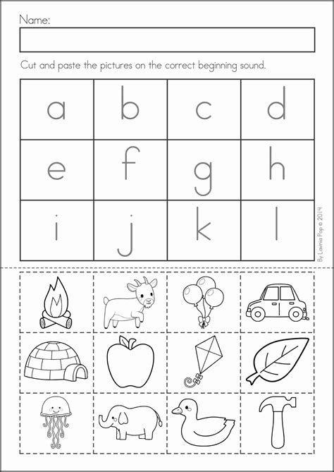 Cut And Paste Phonics Worksheets