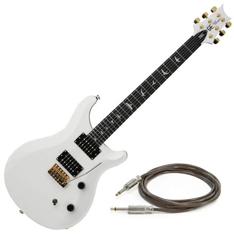 DISC PRS SE Dave Navarro Signature Electric Guitar, Jet White at Gear4music