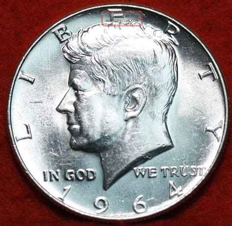 Uncirculated 1964 Kennedy Half Dollar S/h