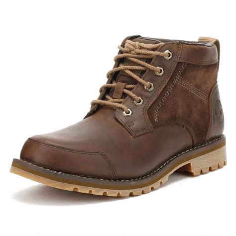 Timberland Leather Larchmont Mens Gaucho Dark Brown Chukka Boots for Men - Lyst