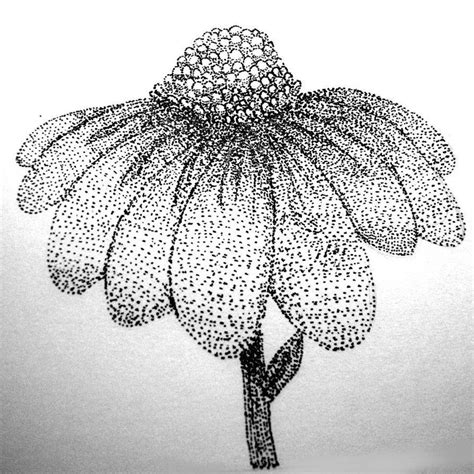 With Pointillism Coloring Pages | Stippling art, Dotted drawings ...