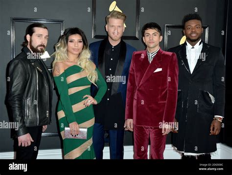 Pentatonix attends the 59th GRAMMY Awards at STAPLES Center on February ...