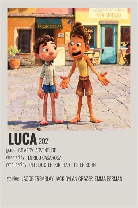 Luca poster | Cartazes de filmes minimalistas, Posters de filmes ...