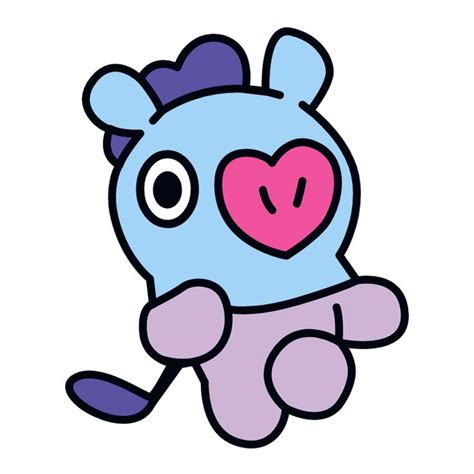 BTS BT21 Mang J-Hope Sticker | Bts emoji, Mang, Cute stickers