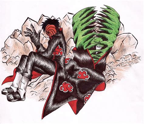 Tobi and Zetsu fan art coloure by InfiniteApocrypha on DeviantArt